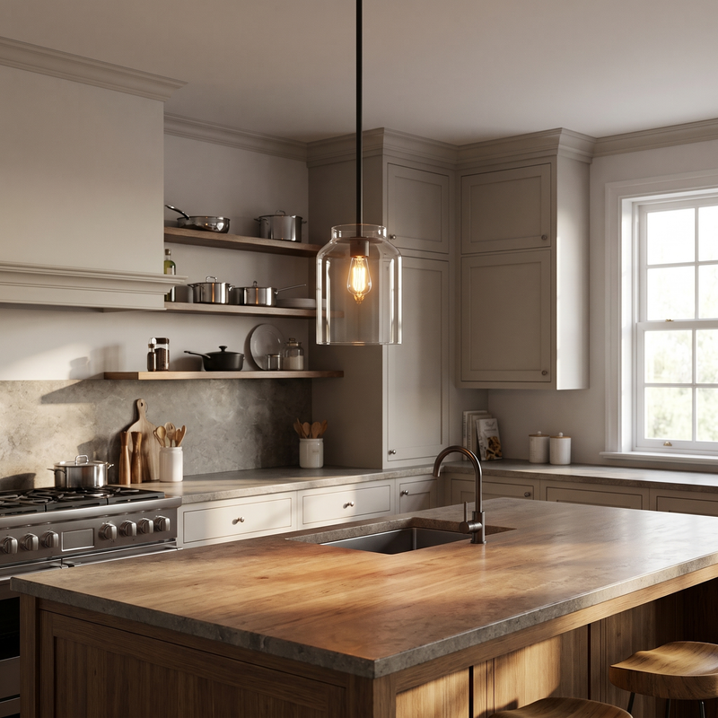 Halden Morandi Pendant Light in kitchen