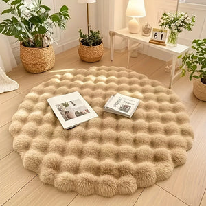 Soft Fluffy Round Bubble Circle Rug