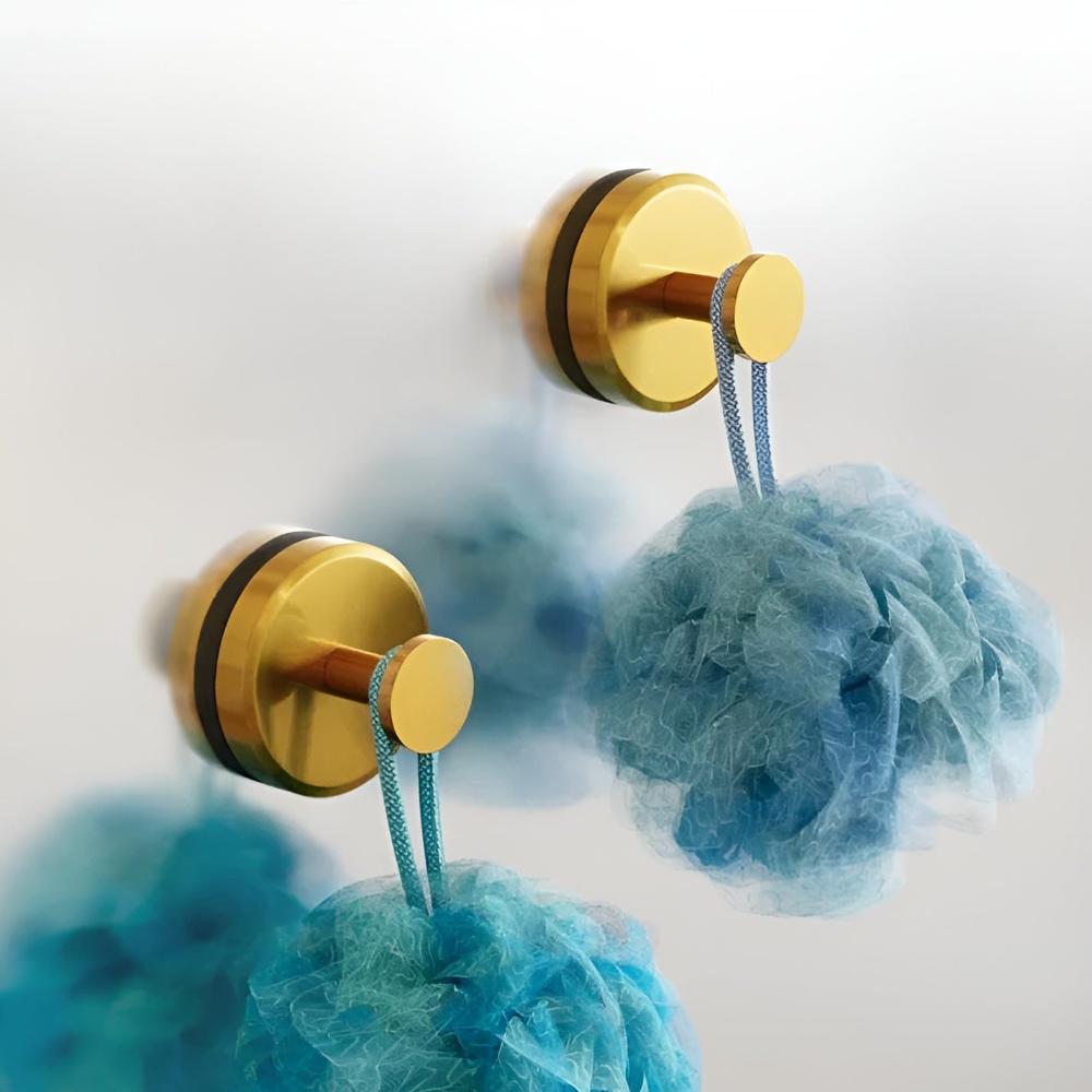 No Drill Vacuum Suction Stainless Steel Shower Hooks