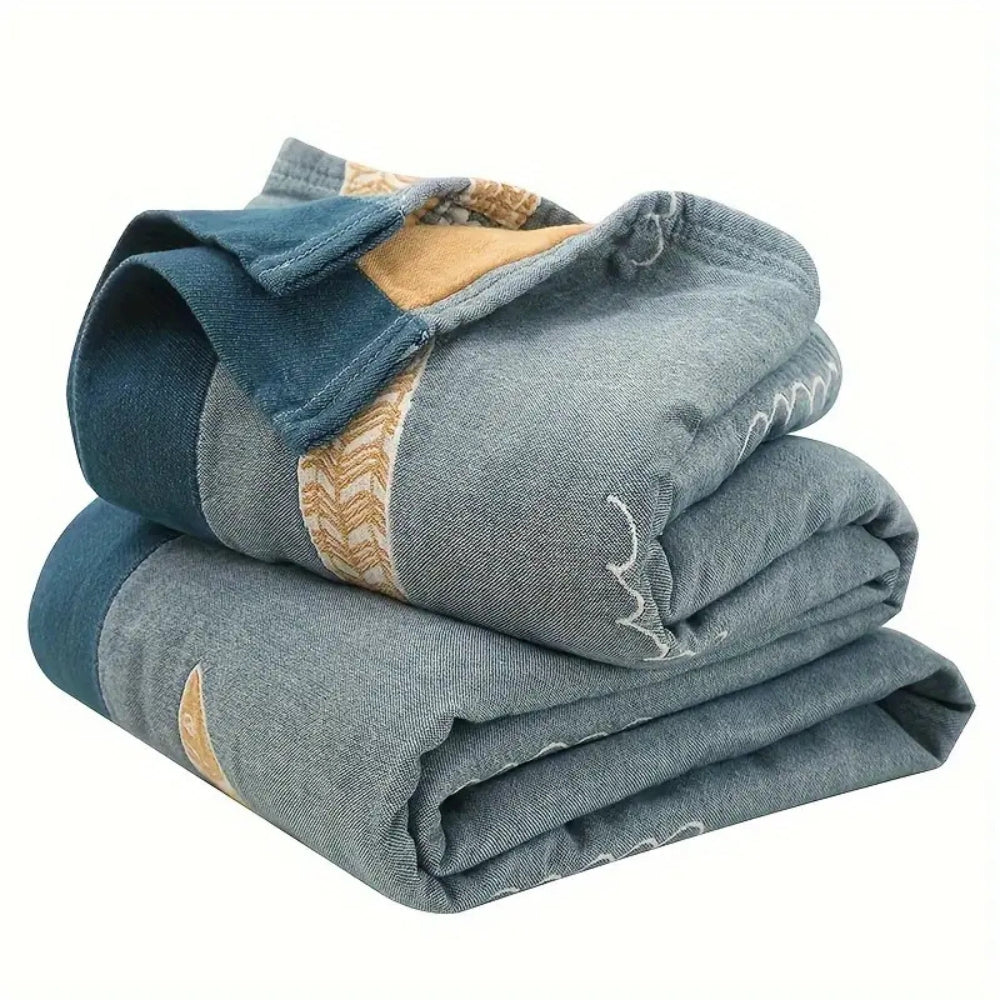 Golden Fish Reversible Cotton Gauze Blanket