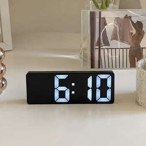Digital LED Mirror Face Alarm Clock