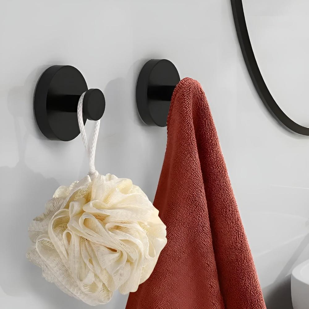 No Drill Vacuum Suction Stainless Steel Shower Hooks