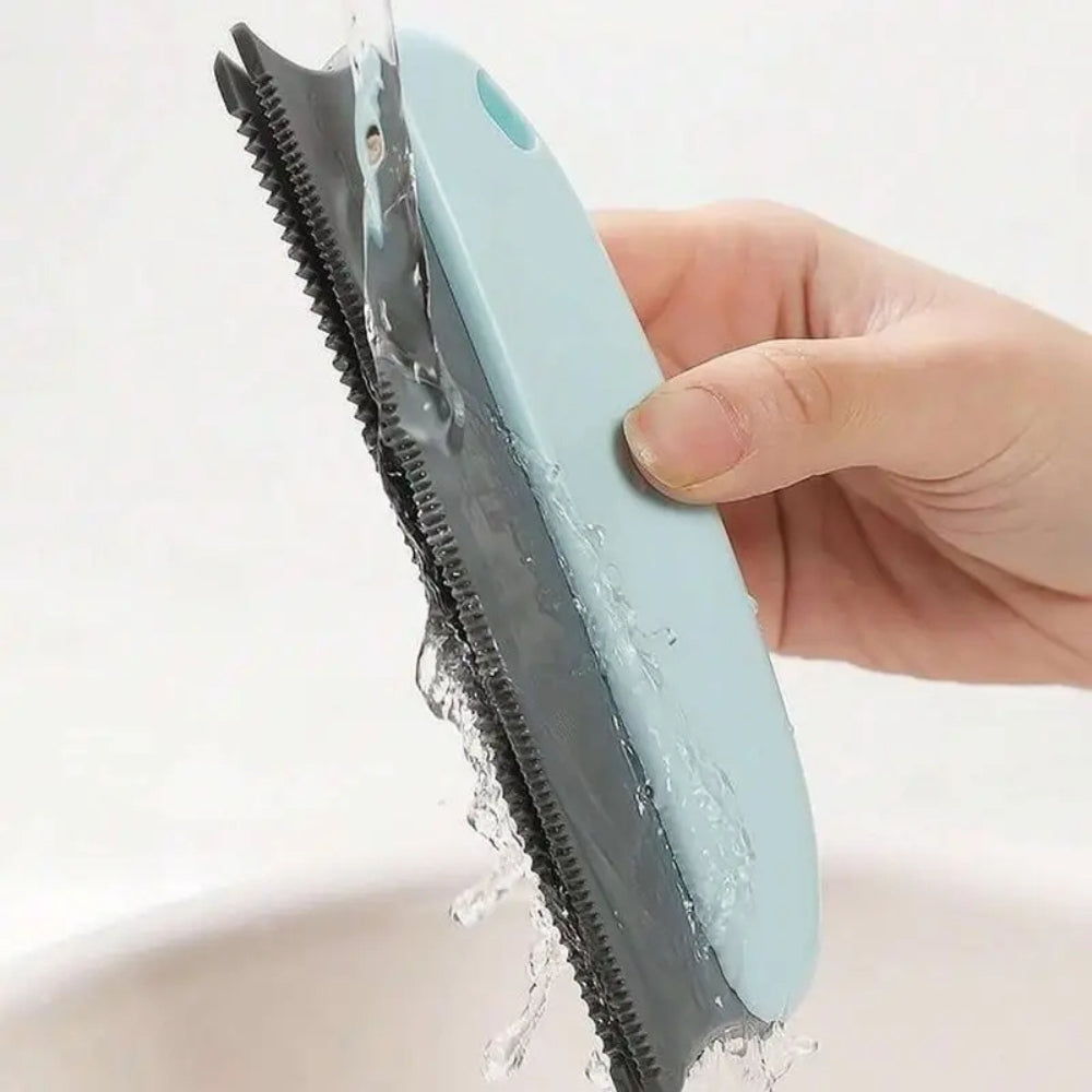 Rubber Pet Hair Remover Brush for Cats and Dogs