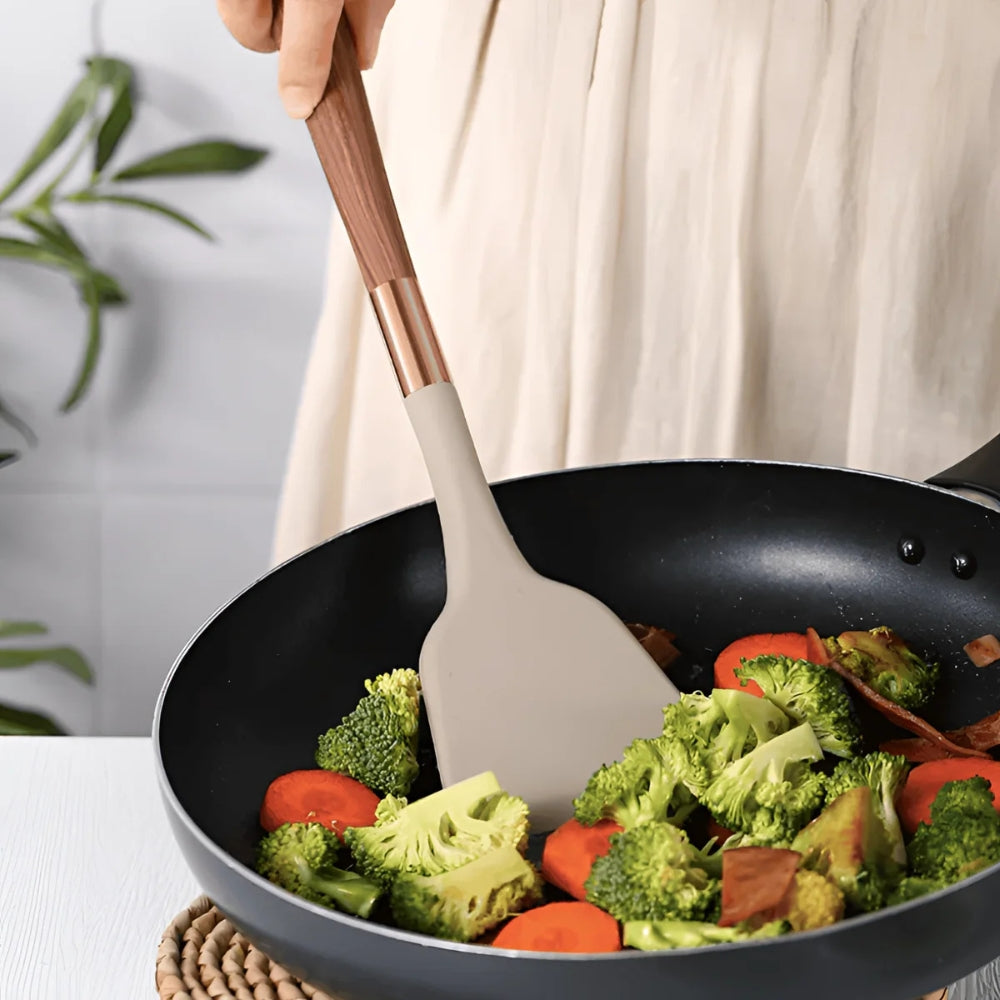 10 Piece Heat Resistant Silicone Cooking Utensils Set