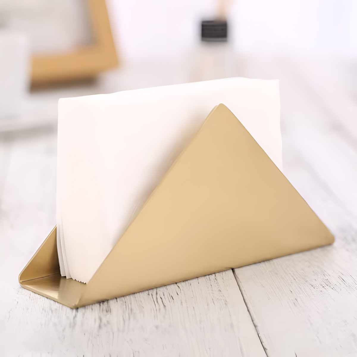 Mela Gold Metallic Napkin Holder