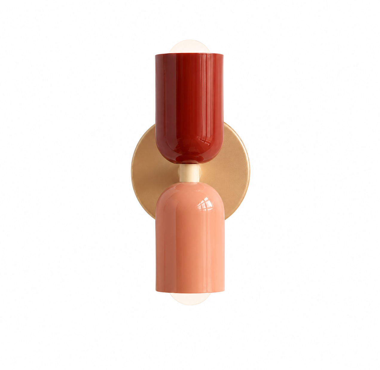 Ottavia Vintage Sculptural Color Block Wall Sconce