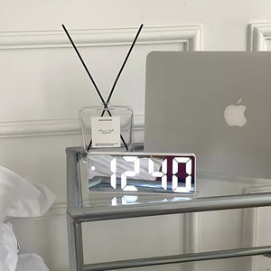 Digital LED Mirror Face Alarm Clock