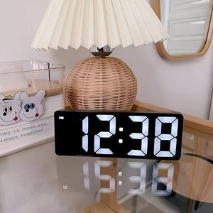 Digital LED Mirror Face Alarm Clock