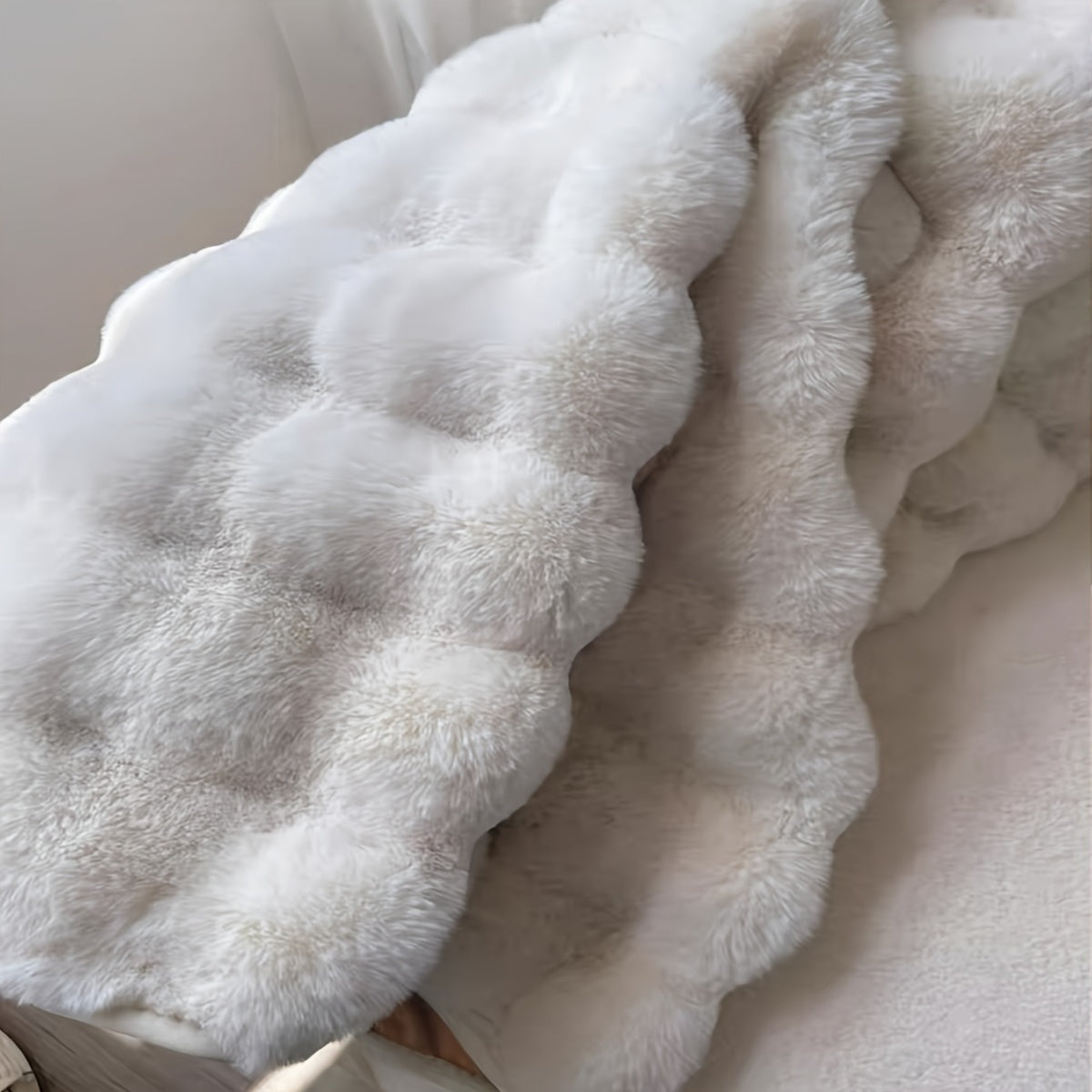 Soft Fluffy Round Bubble Circle Rug