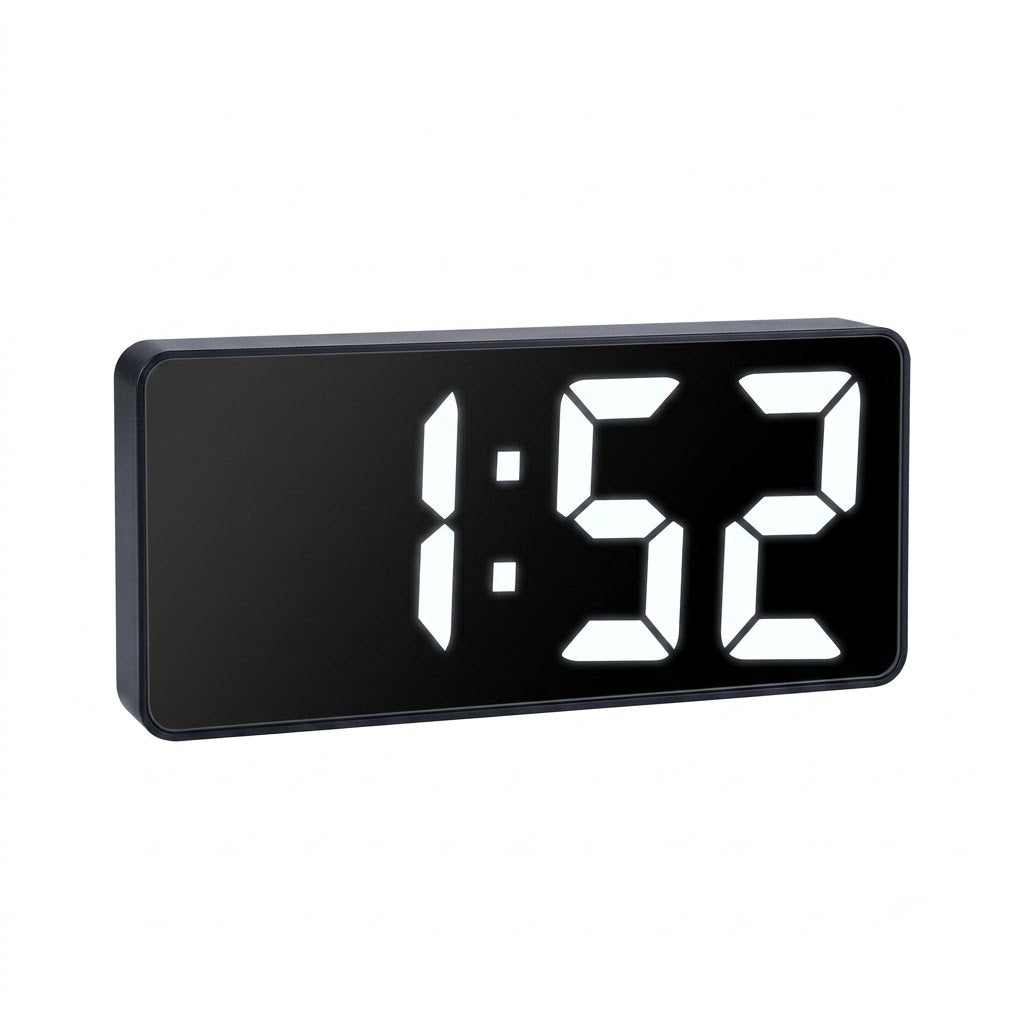 Digital LED Mirror Face Alarm Clock