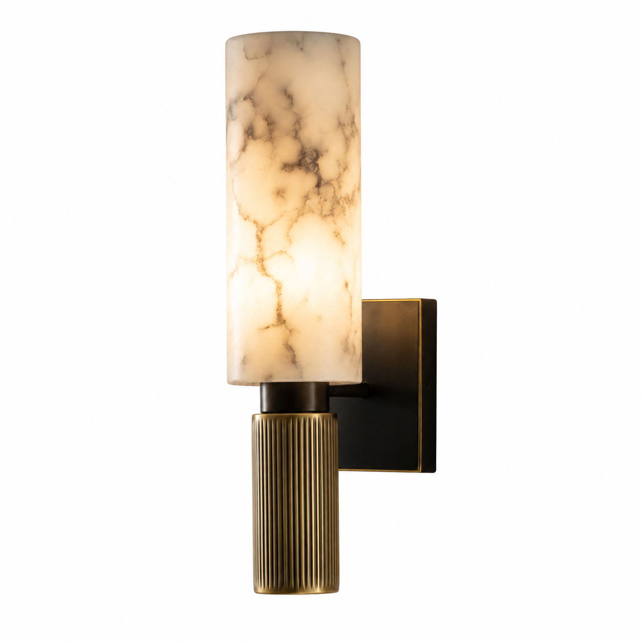 Veyra Sculptural Diffused Alabaster Wall Lamp