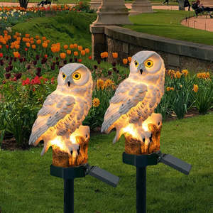 Solar Owl Garden Stake Light for Outdoor Pathways