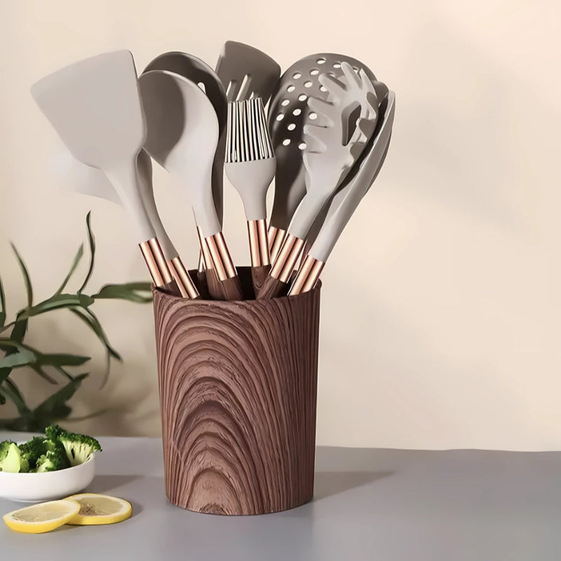 10 Piece Heat Resistant Silicone Cooking Utensils Set