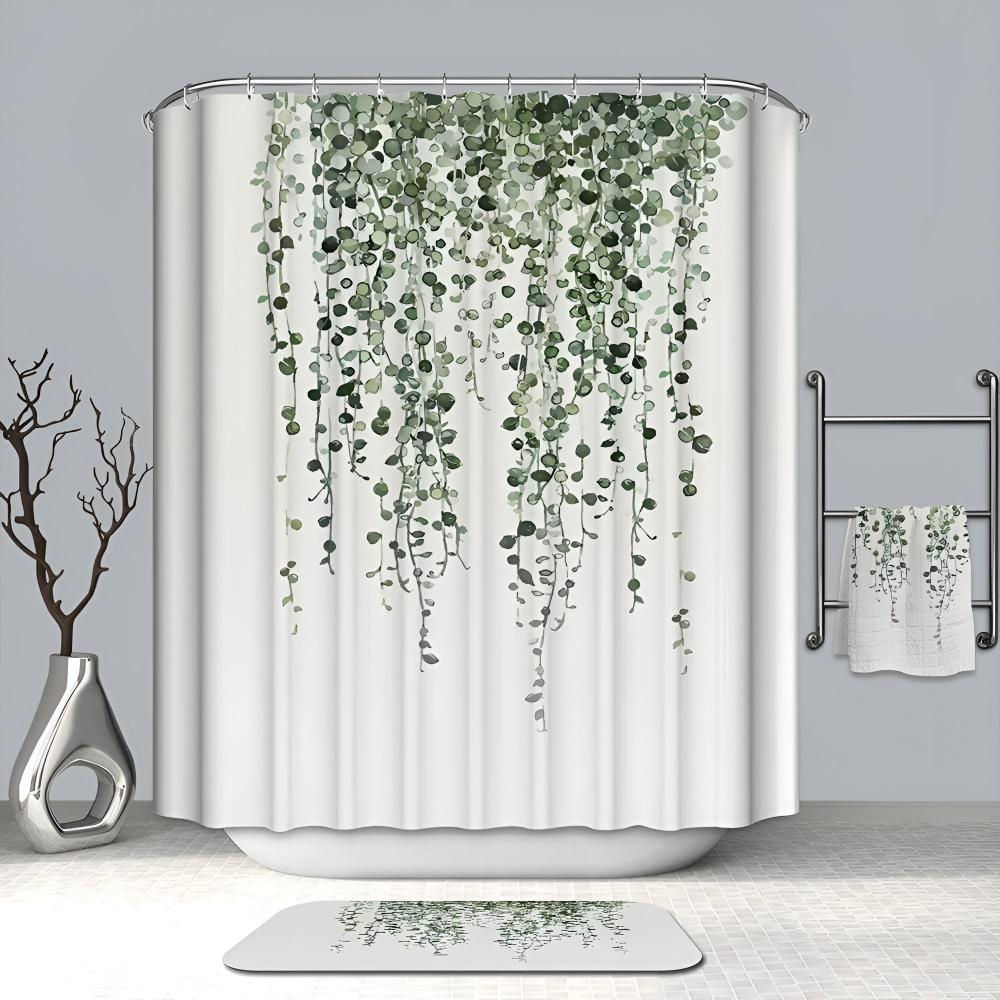 Leaf Drop Vine Botanical Shower Curtain
