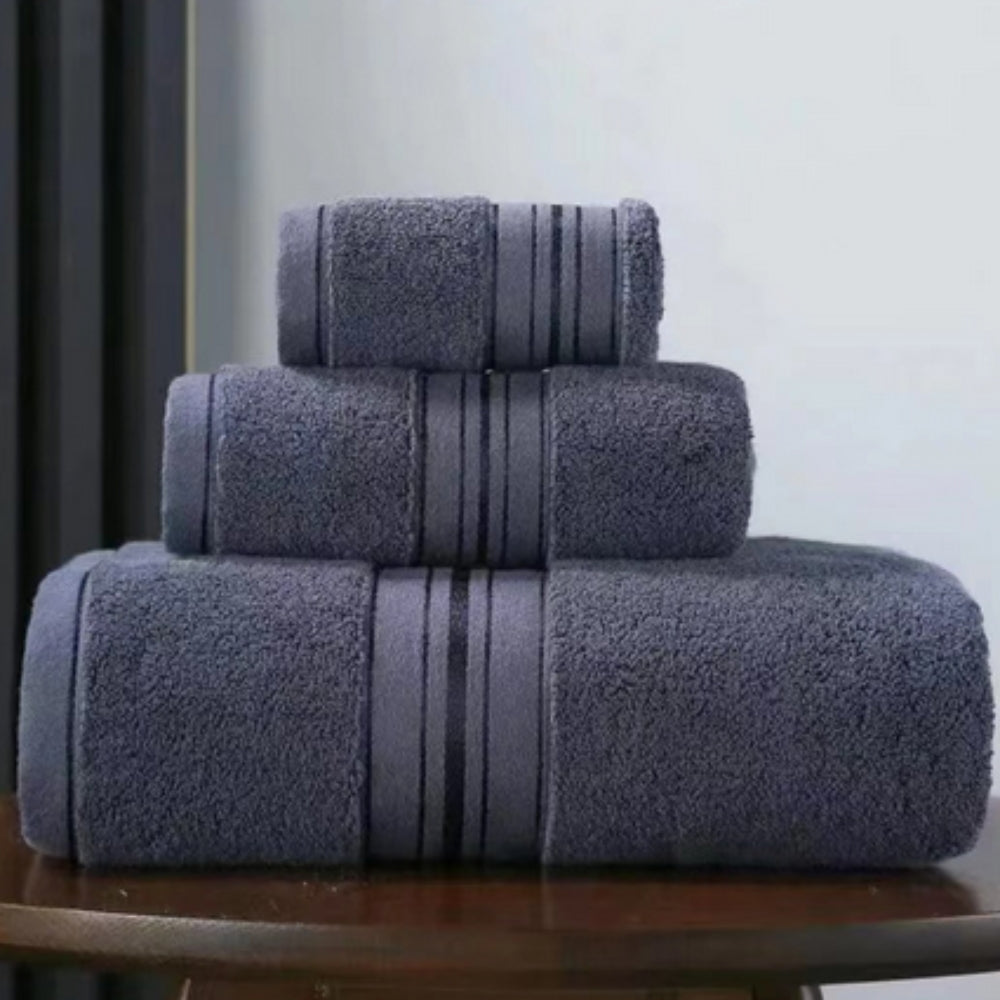Egyptian Cotton 3 Piece Quick Dry Towel Set