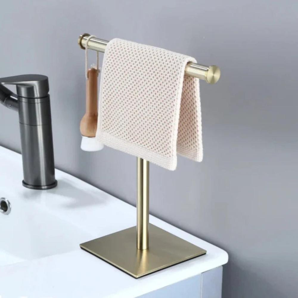 Freestanding Countertop Towel Rack With Non Slip Base