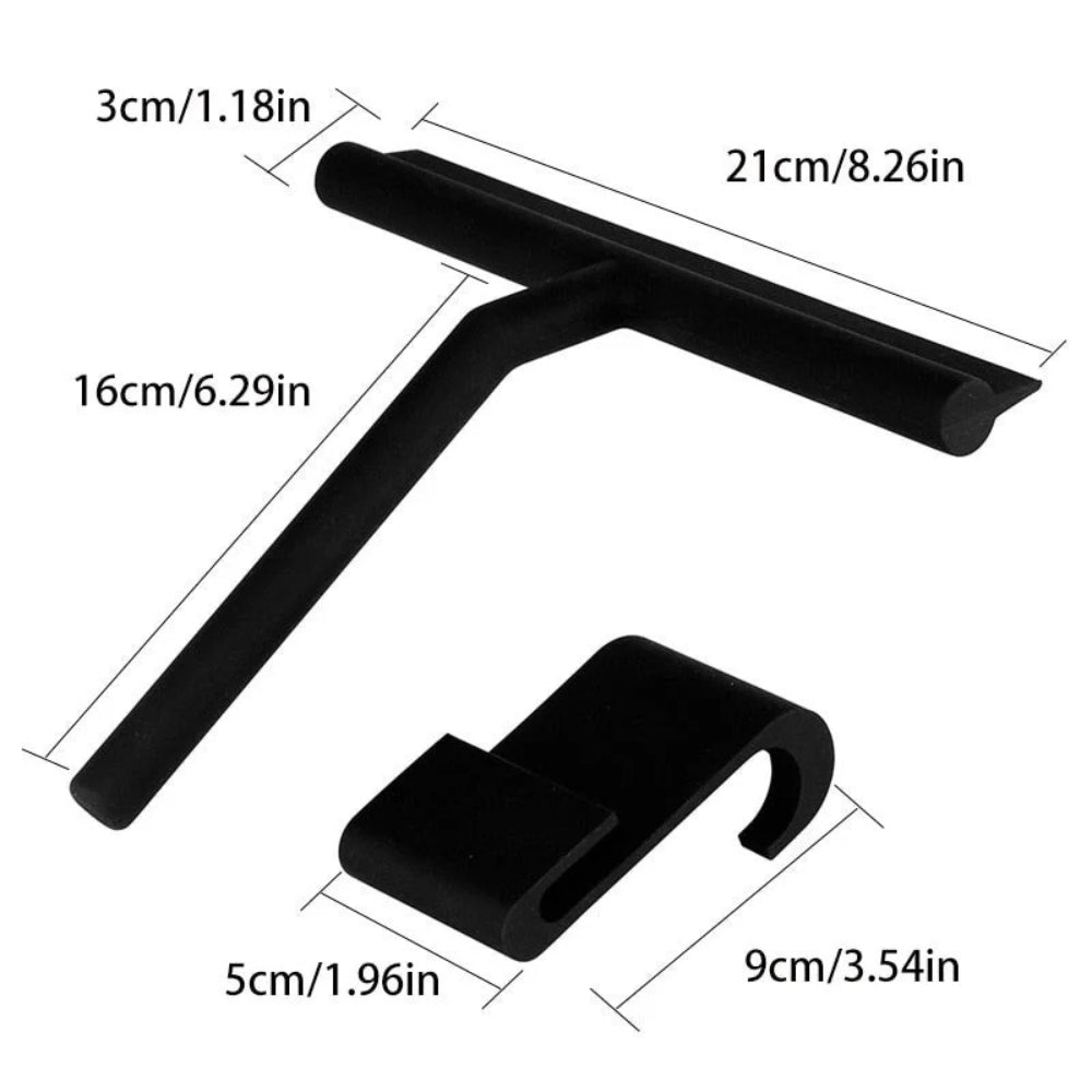 Modern Silicone Shower Squeegee With Hook