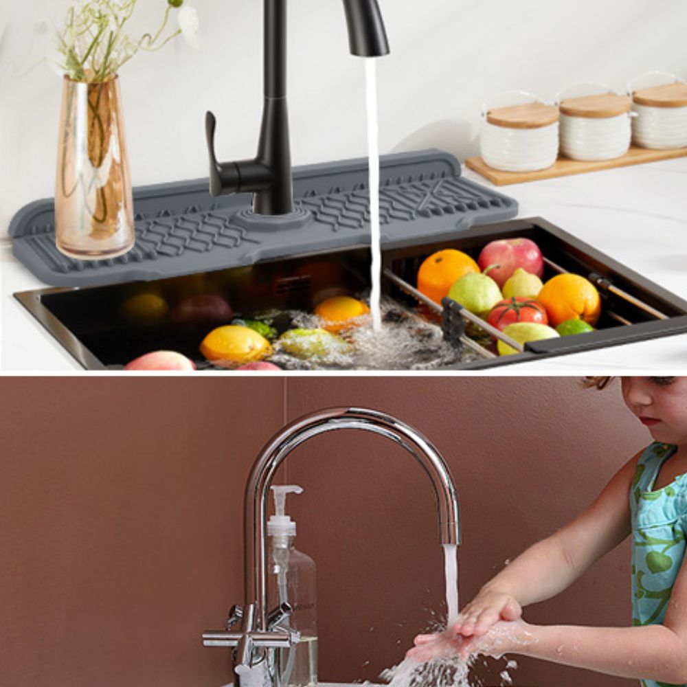Rubber Sink Faucet Mat and Splash Guard