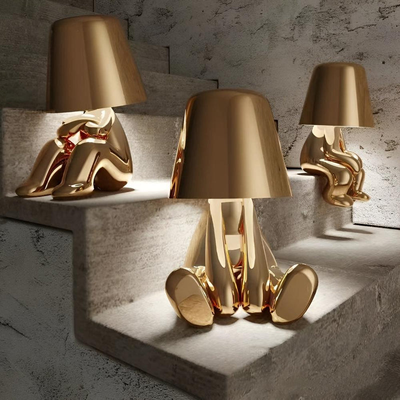 Mirelle Thinker Sculpture Cordless Table Lamp