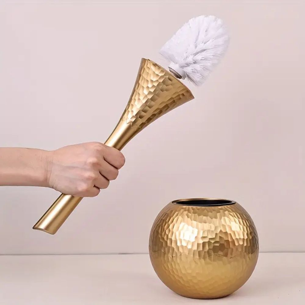 Firm Bristle Toilet Brush With Storage Base