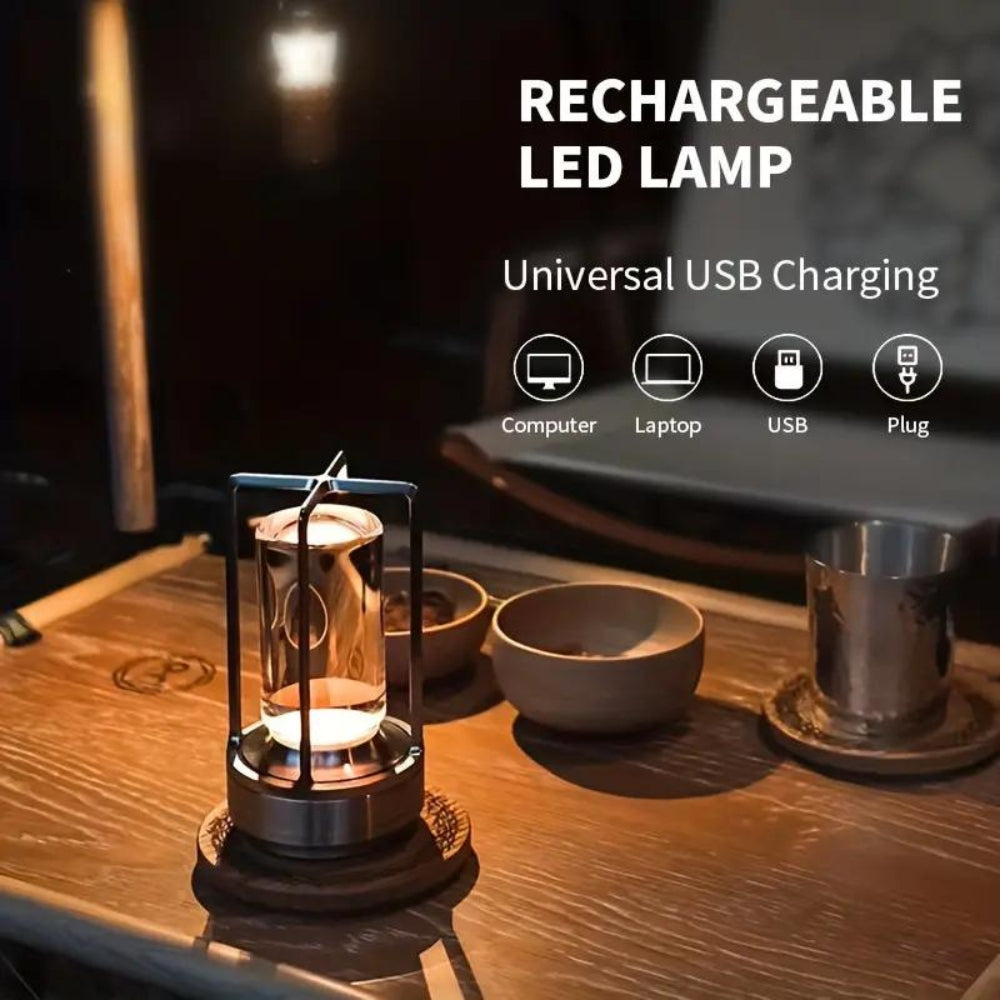 Kaelis Nordic Crystal Rechargeable Lantern Lamp