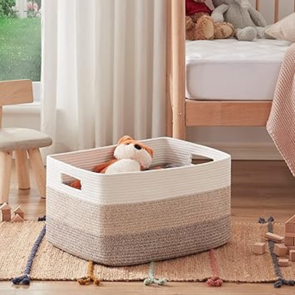 Cotton Rope Woven Storage Basket