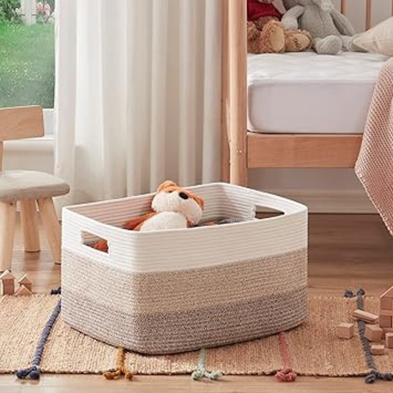Cotton Rope Woven Storage Basket