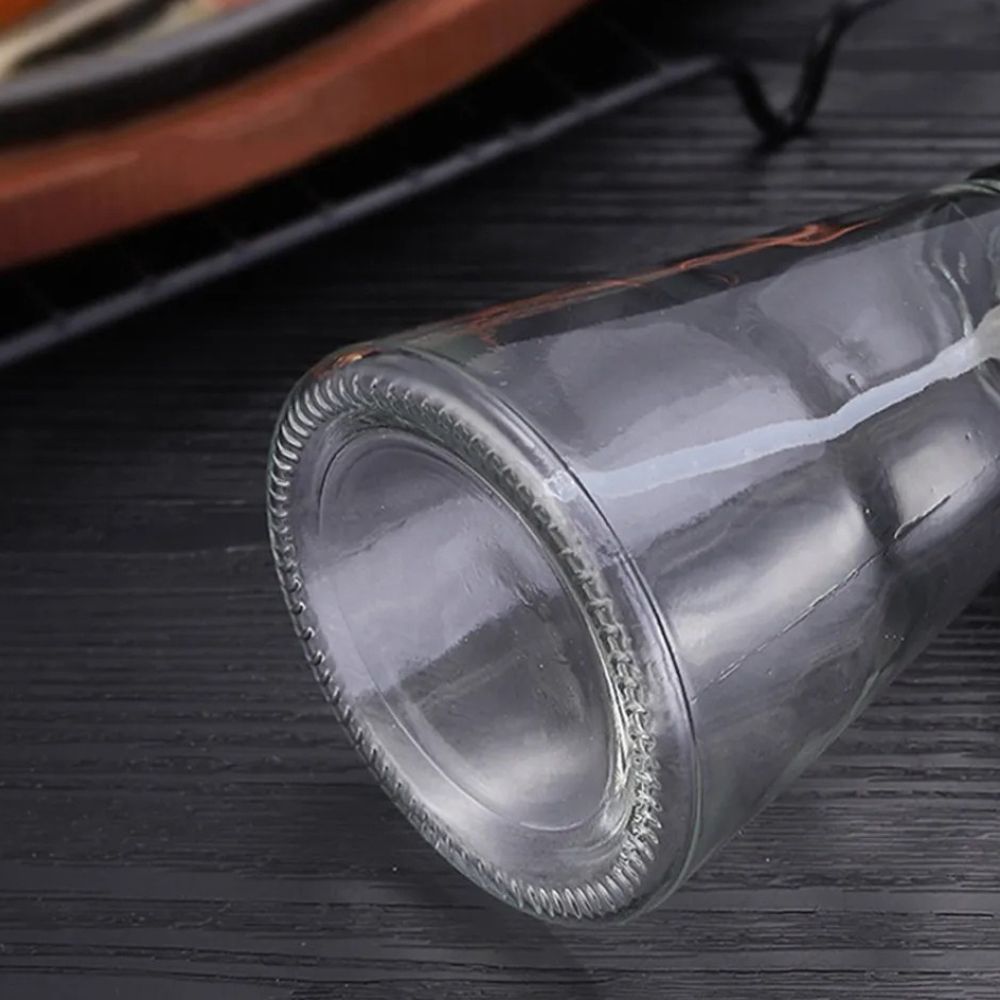 Crystal Oil Spray Bottle With Stainless Steel Pump