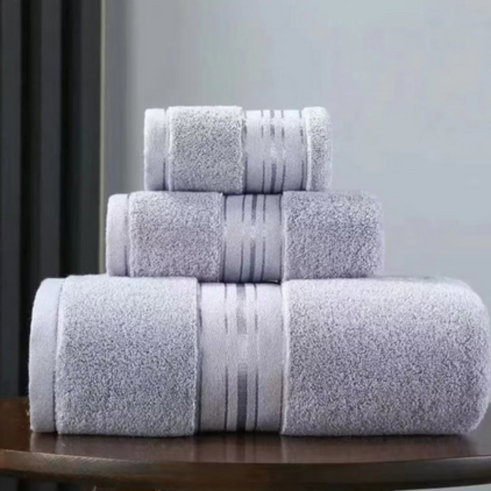 Egyptian Cotton 3 Piece Quick Dry Towel Set