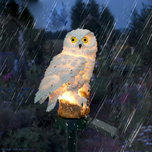 Solar Owl Garden Stake Light for Outdoor Pathways