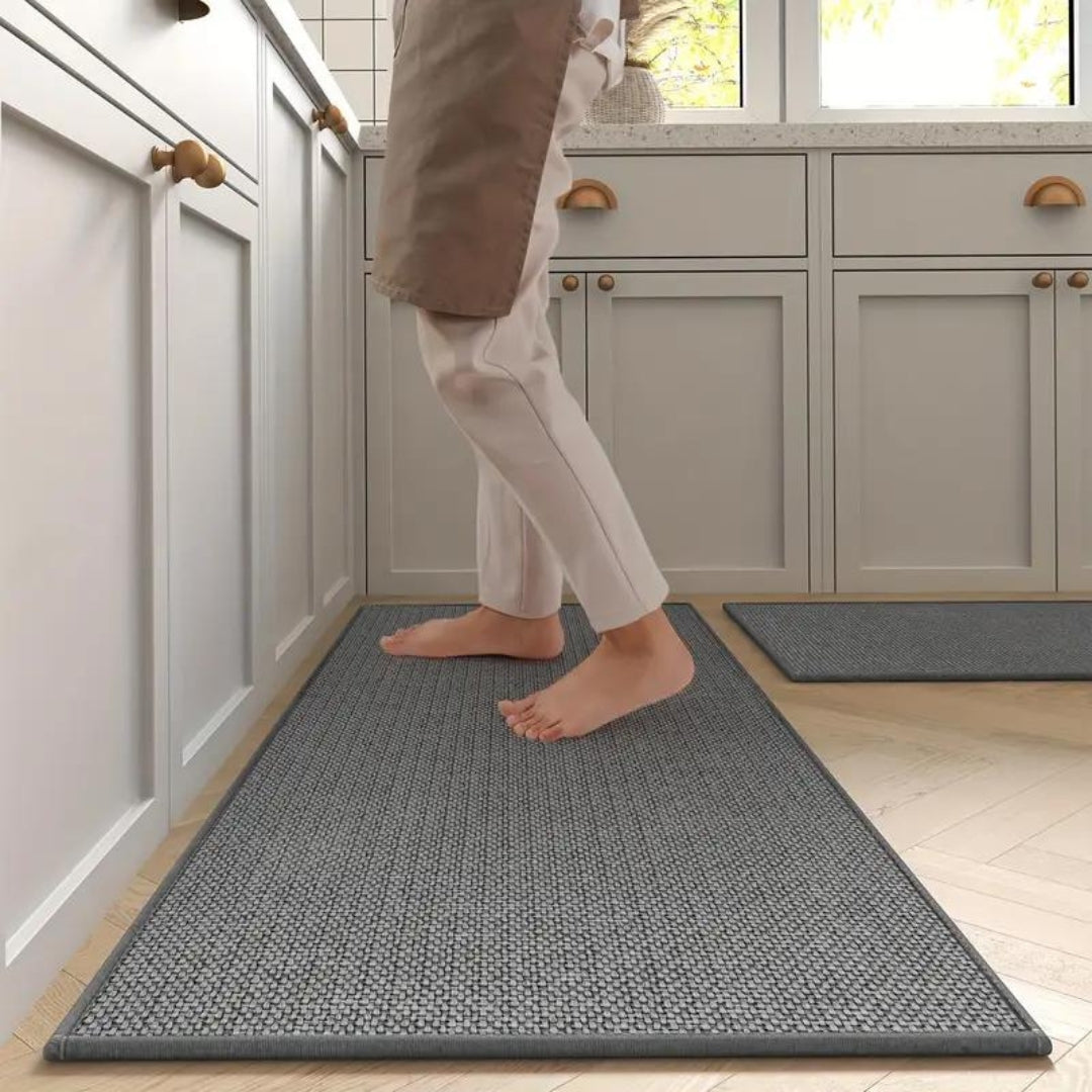 Non Slip Cushioned Kitchen Runner Mat Set of 2