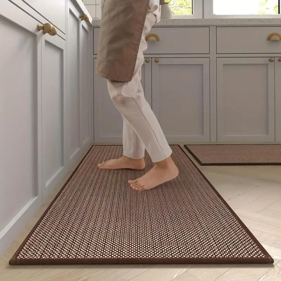 Non Slip Cushioned Kitchen Runner Mat Set of 2