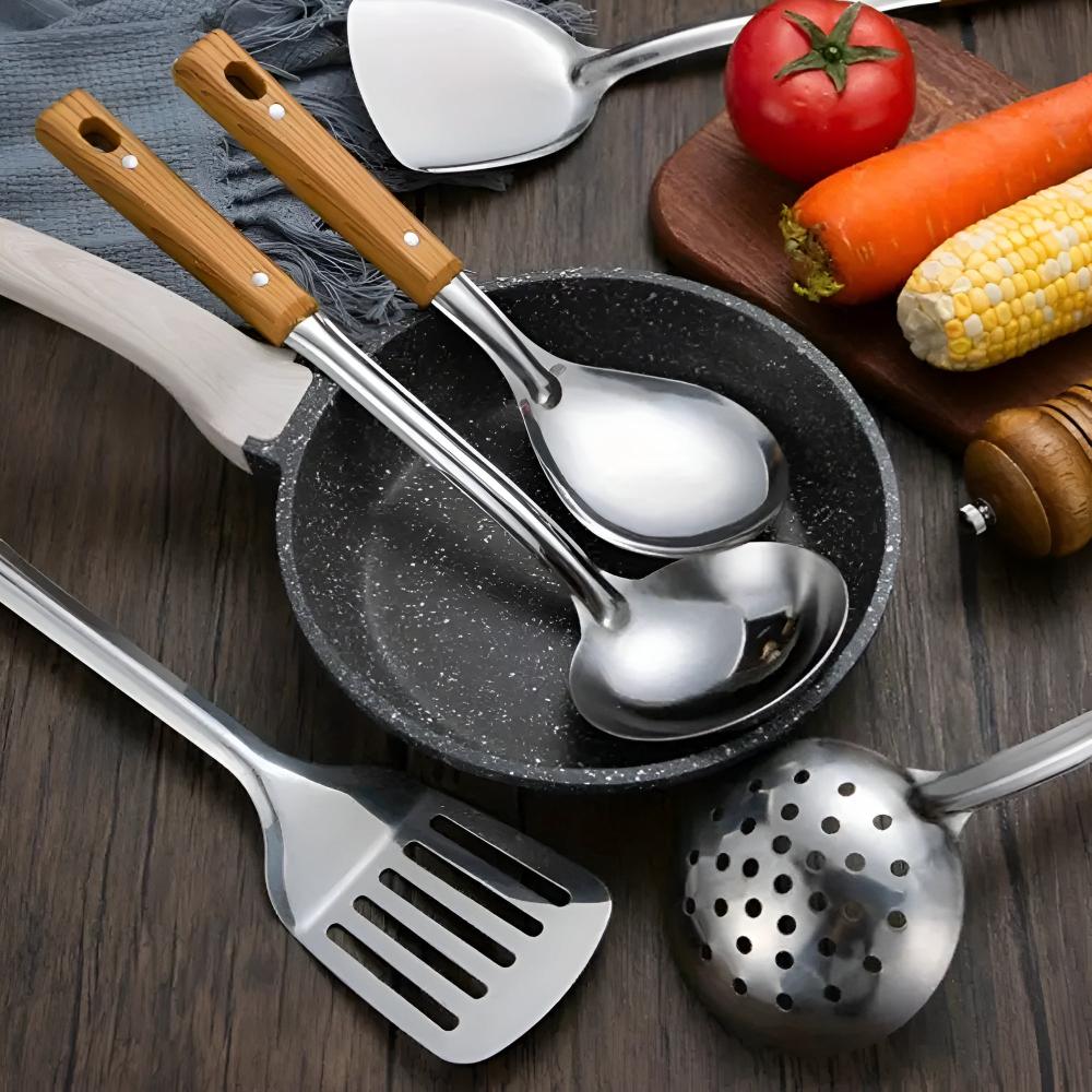 Stainless Steel 5 Piece Kitchen Utensil Set