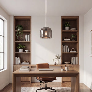 Smoke Sphere Glass Pendant Lamp