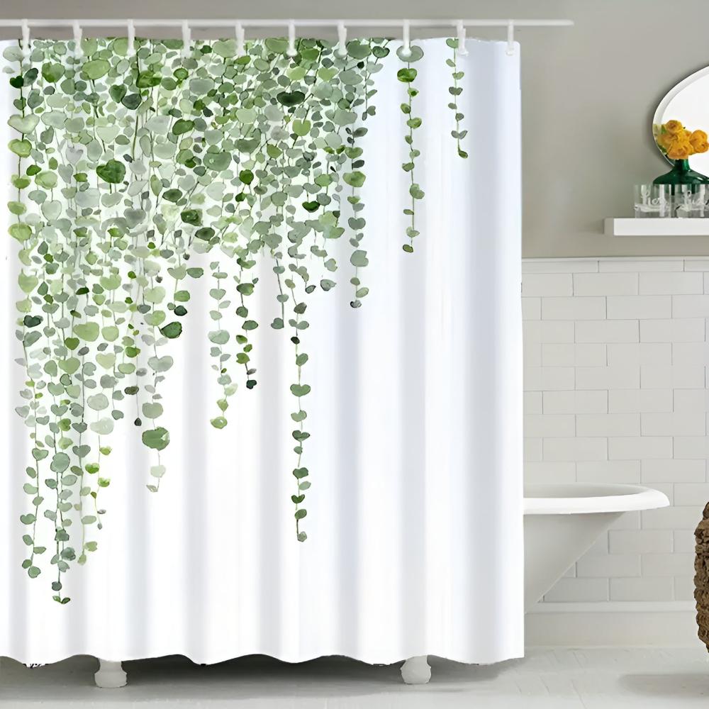 Leaf Drop Vine Botanical Shower Curtain