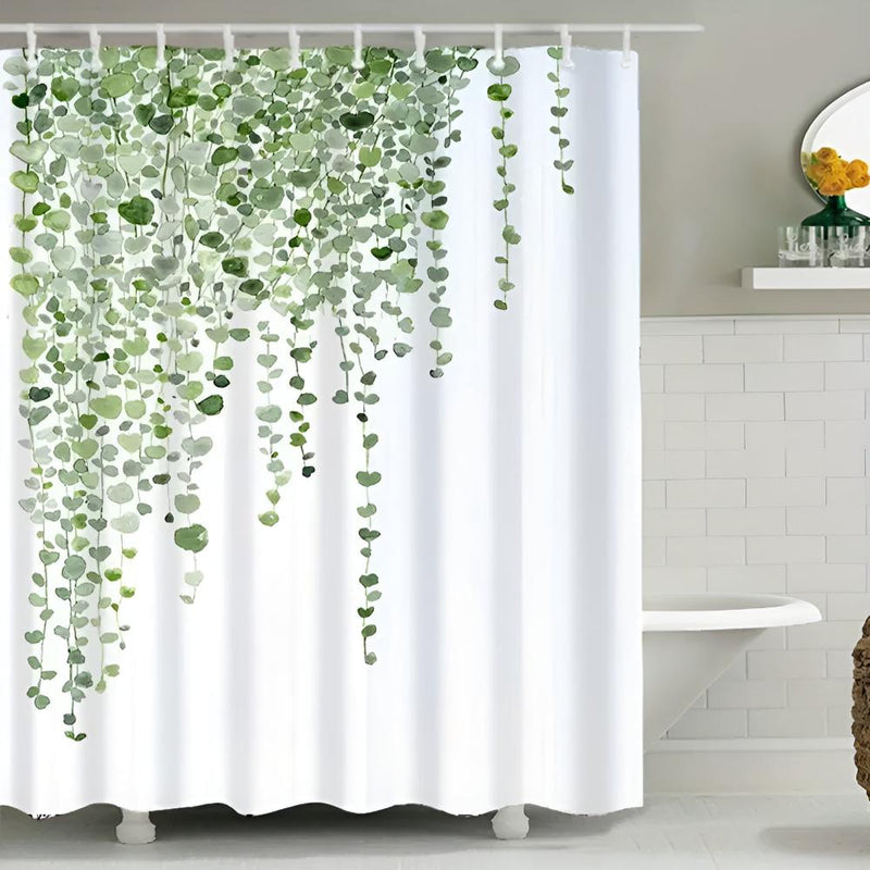 Leaf Drop Vine Botanical Shower Curtain