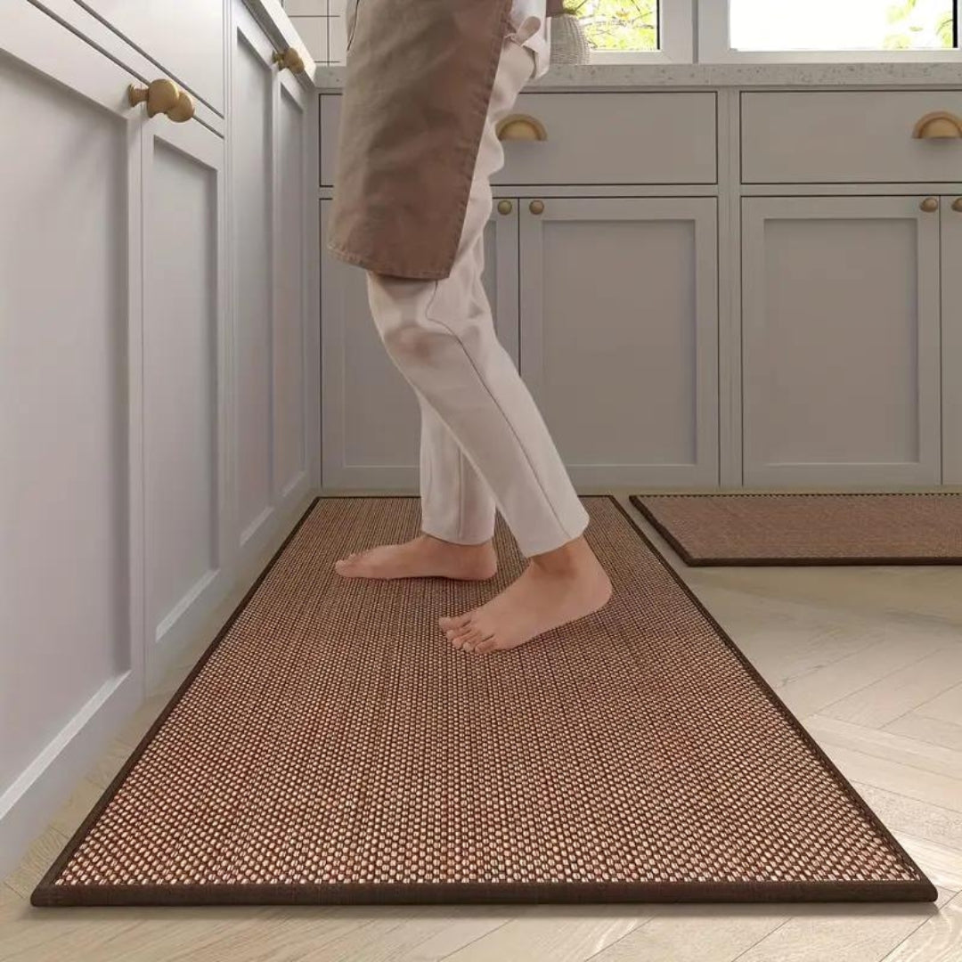 Non Slip Cushioned Kitchen Runner Mat Set of 2