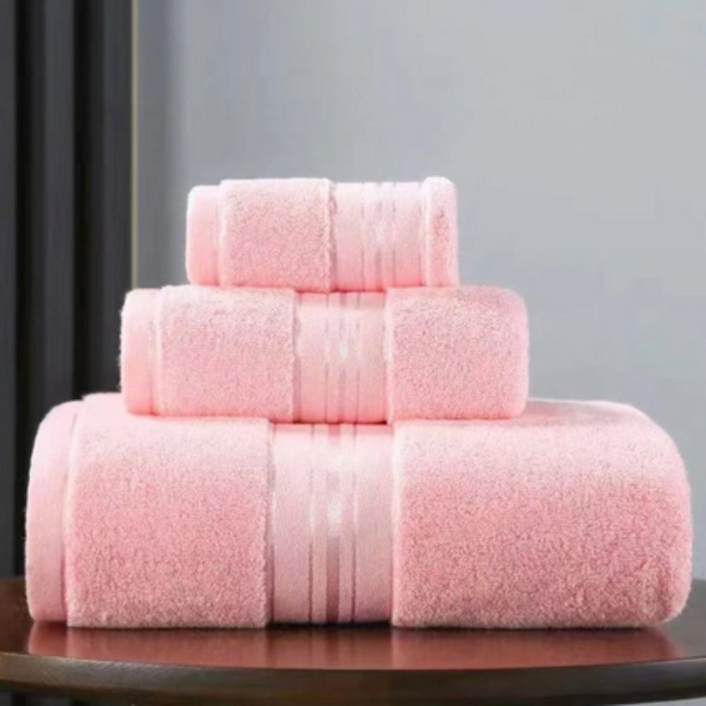 Egyptian Cotton 3 Piece Quick Dry Towel Set