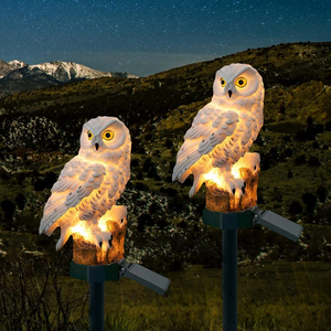 Solar Owl Garden Stake Light for Outdoor Pathways