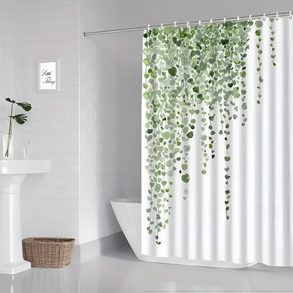 Leaf Drop Vine Botanical Shower Curtain