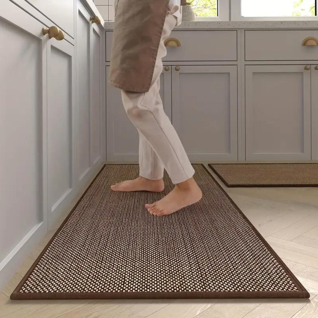 Non Slip Cushioned Kitchen Runner Mat Set of 2