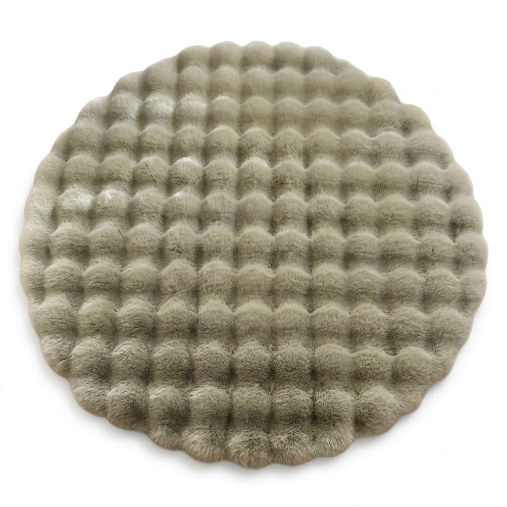 Soft Fluffy Round Bubble Circle Rug