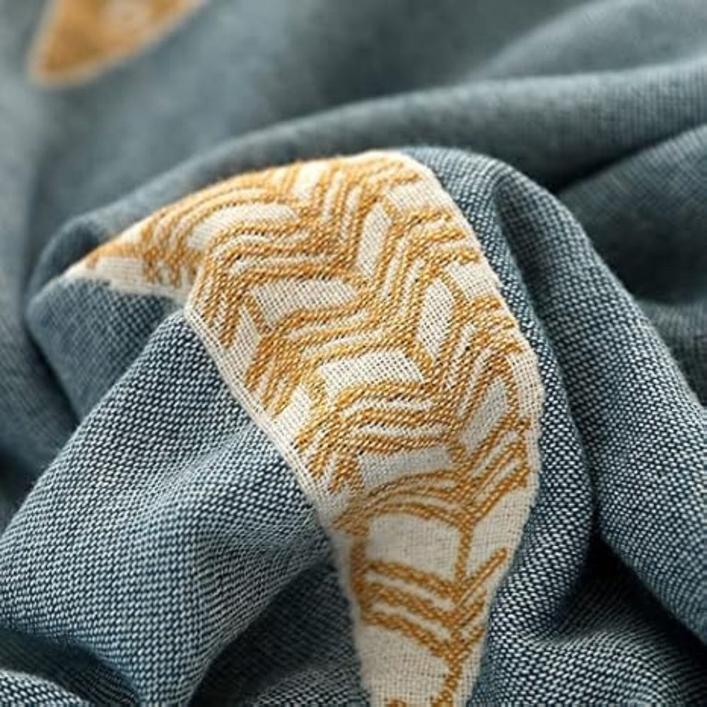 Golden Fish Reversible Cotton Gauze Blanket