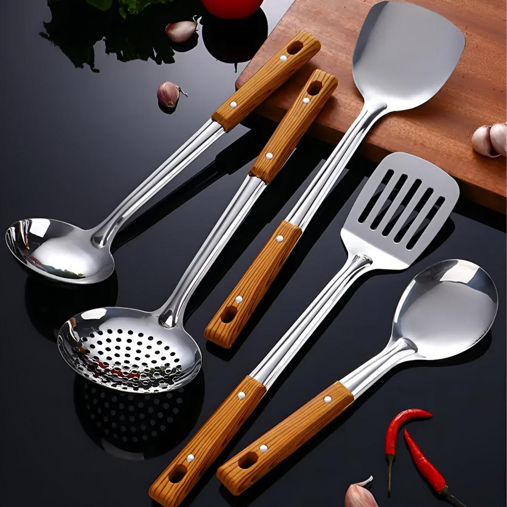 Stainless Steel 5 Piece Kitchen Utensil Set