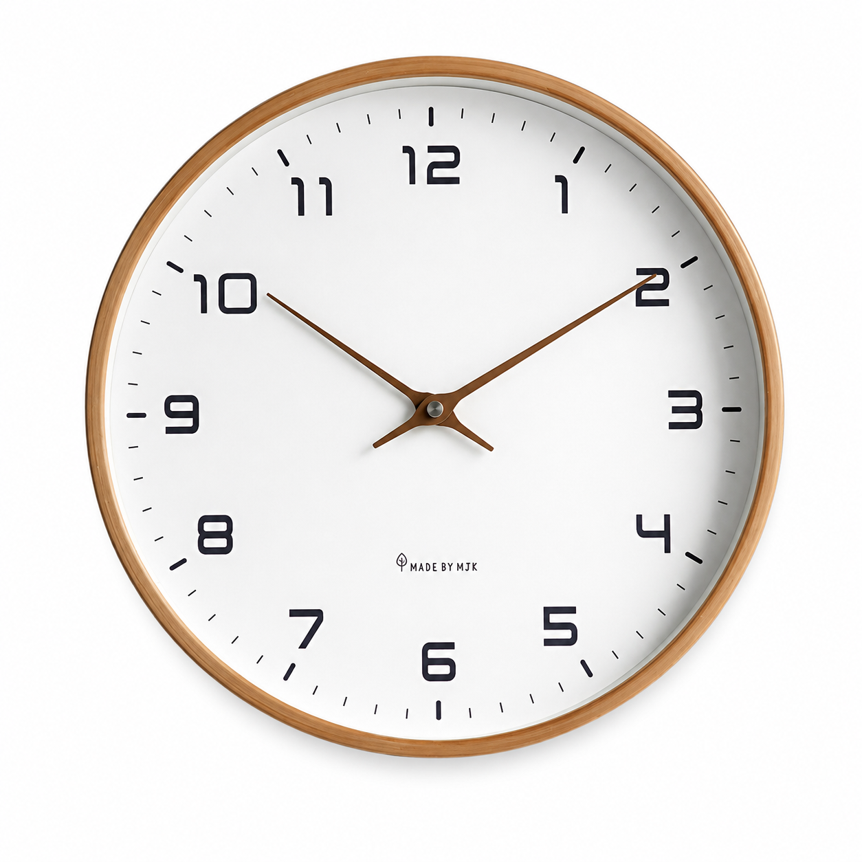 Nordic Minimalist Wood Frame Wall Clock
