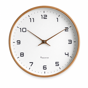 Nordic Minimalist Wood Frame Wall Clock