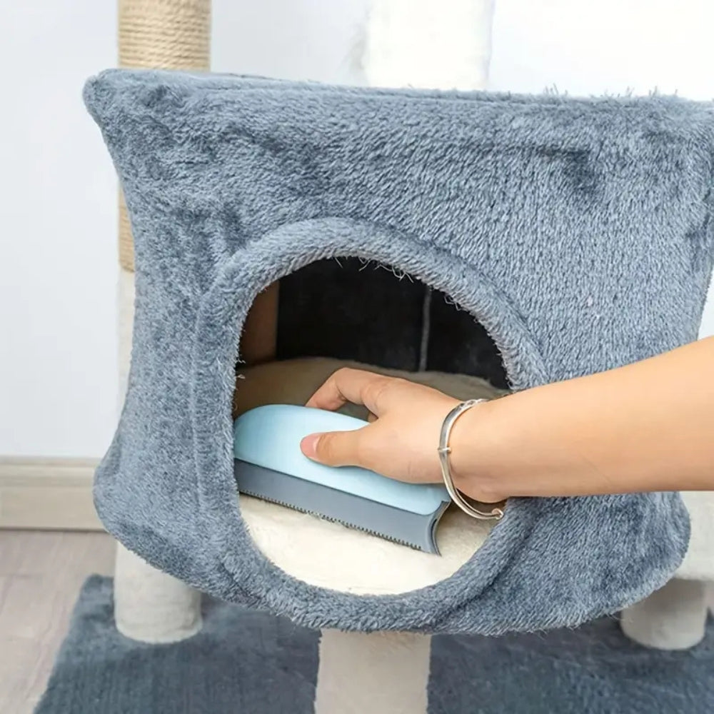 Rubber Pet Hair Remover Brush for Cats and Dogs