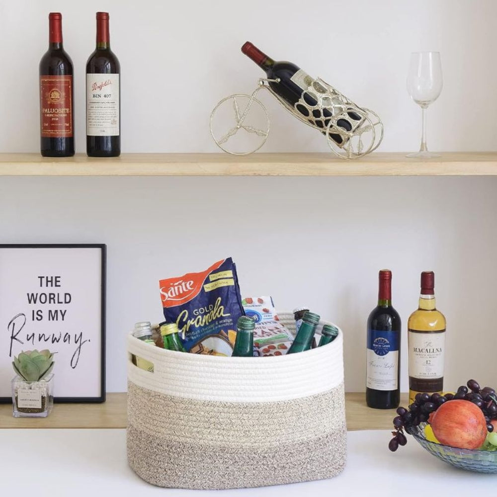 Cotton Rope Woven Storage Basket