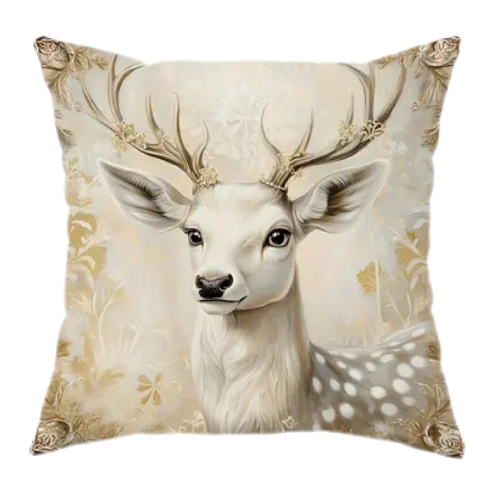 Golden Velvet Christmas Throw Cushion Covers