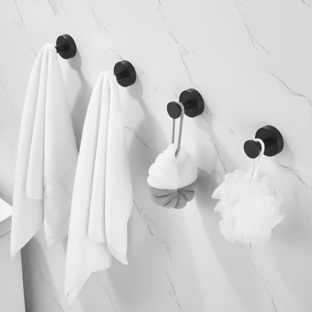 No Drill Vacuum Suction Stainless Steel Shower Hooks